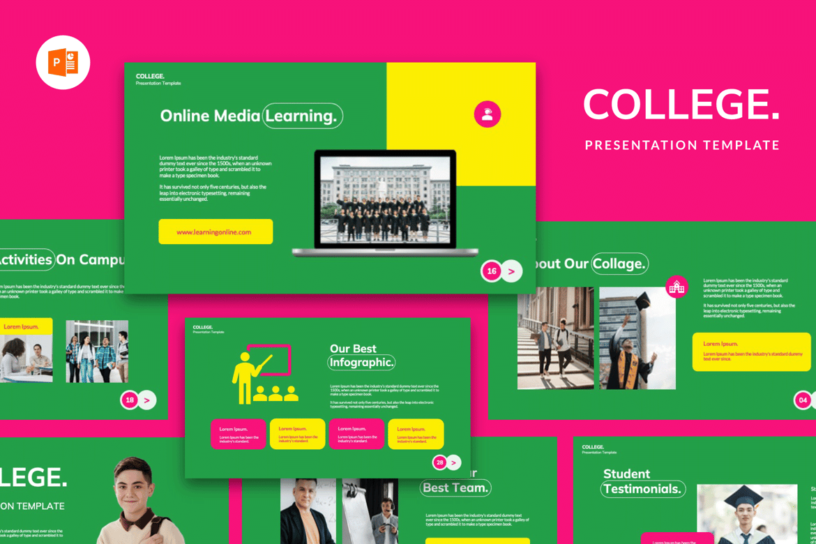 Template Powerpoint Kampus yang Modern dan Profesional