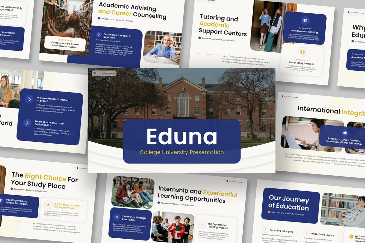 Template PowerPoint Universitas yang Menarik dan Profesional