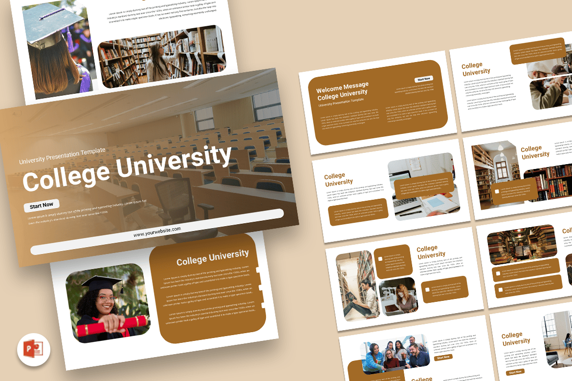 Template Presentasi PowerPoint Universitas - Desain Modern dan Mudah Digunakan