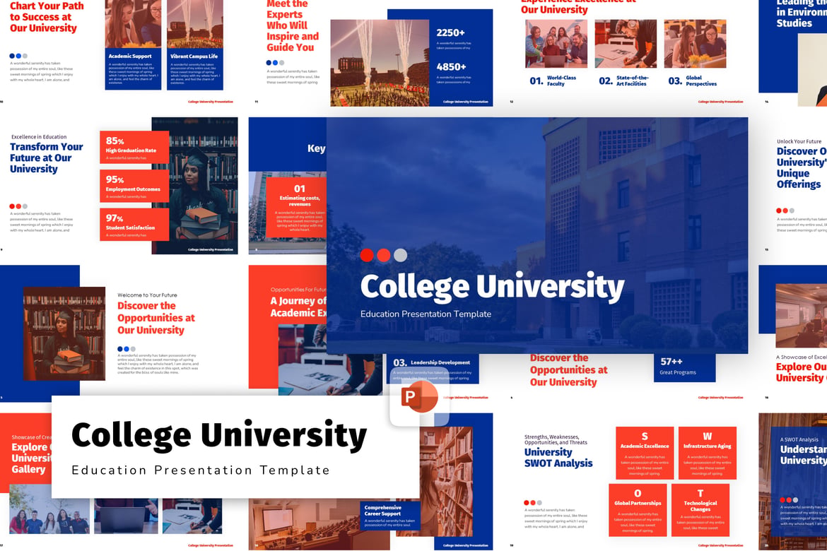 Template PowerPoint Presentasi Universitas yang Profesional
