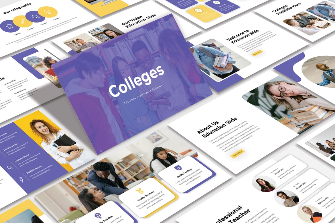 Template PowerPoint Kolese Modern dan Kreatif