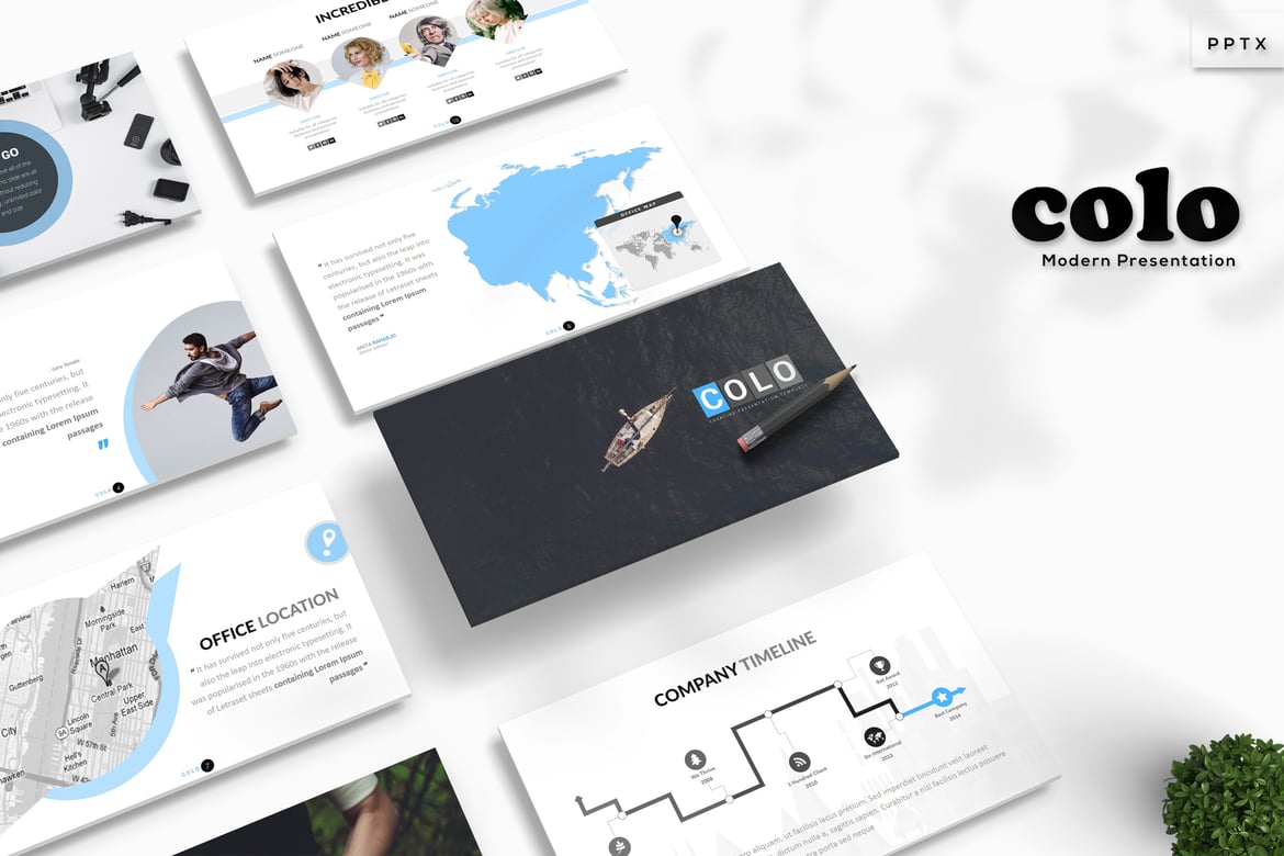 Template PowerPoint Colo - Presentasi Profesional dan Menarik