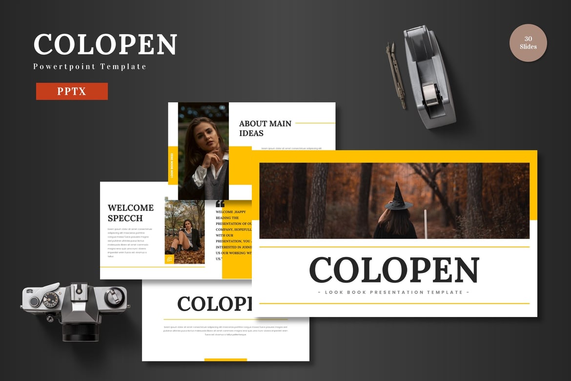 Colopen - Template PowerPoint Modern dan Fleksibel