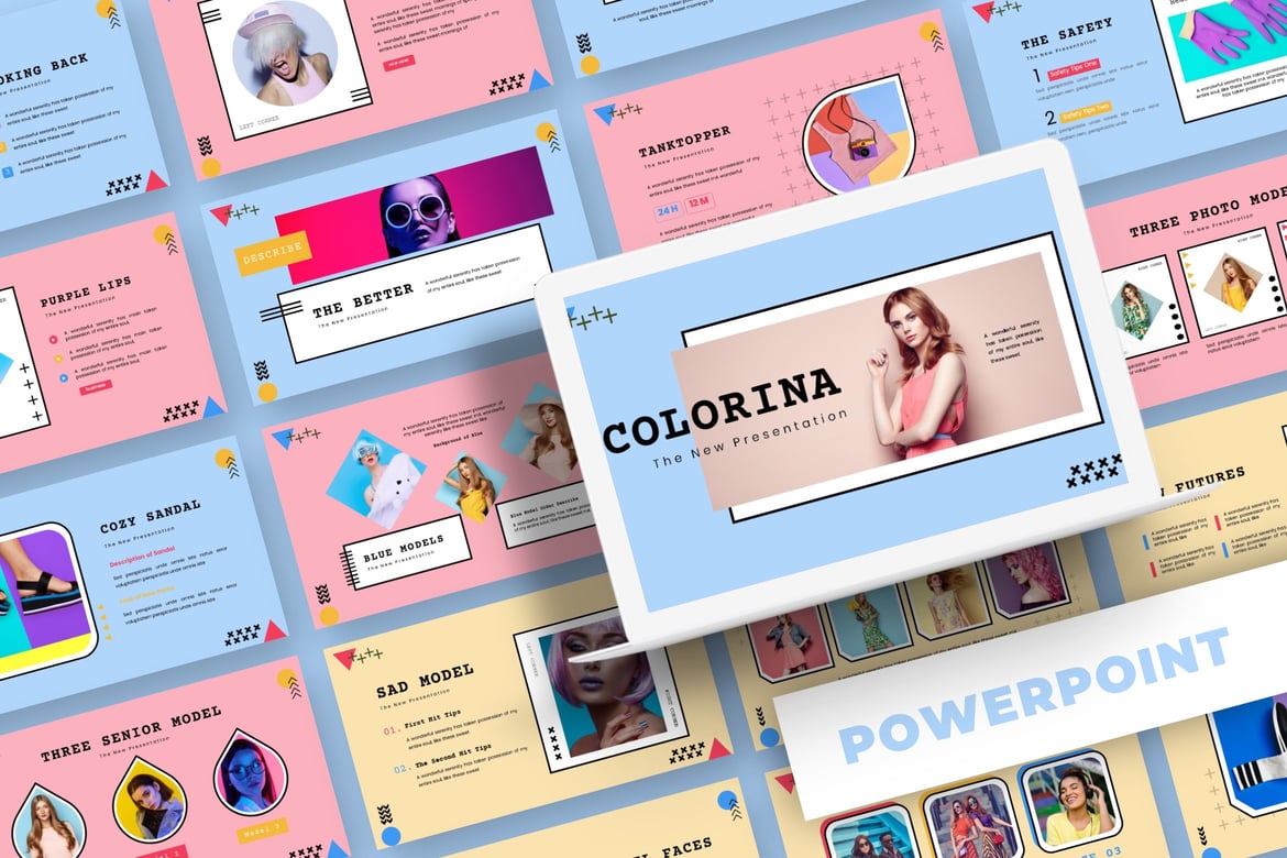 Colorina - Template Powerpoint Profesional dan Menarik
