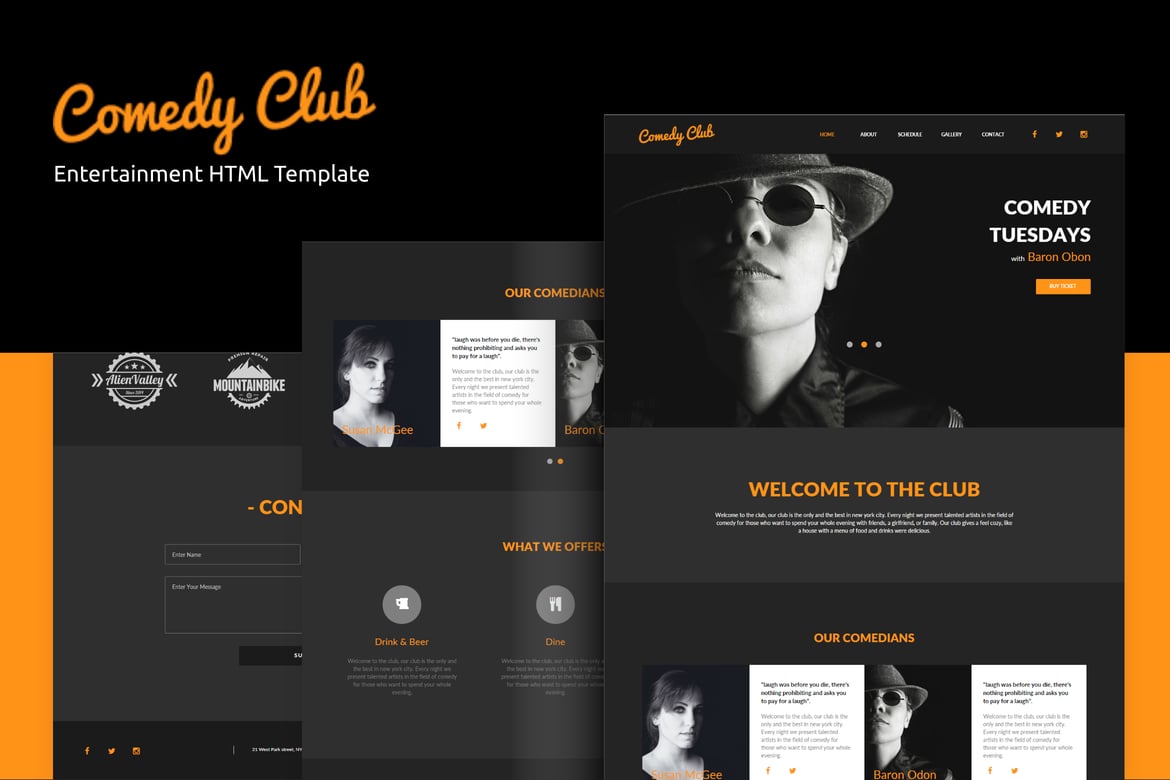 Template Website Komedi Club - Solusi Terbaik untuk Bisnis Hiburan Anda
