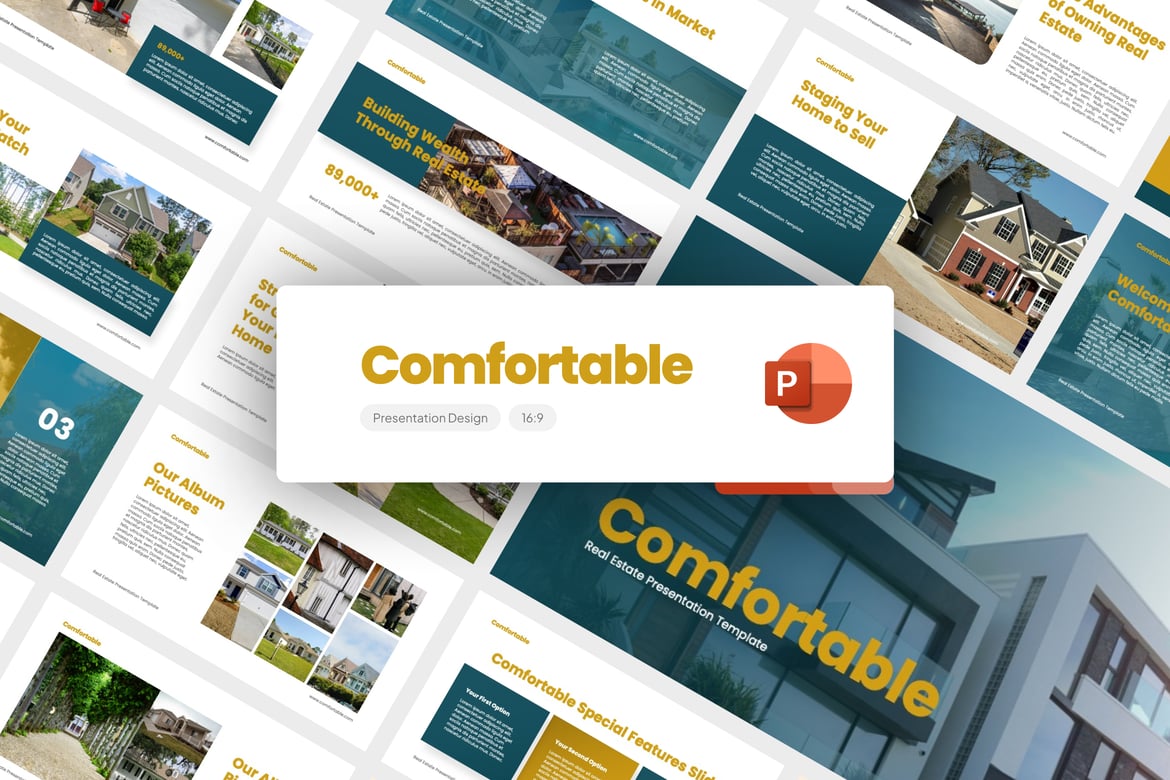 Template Presentasi Real Estat Nyaman - PowerPoint