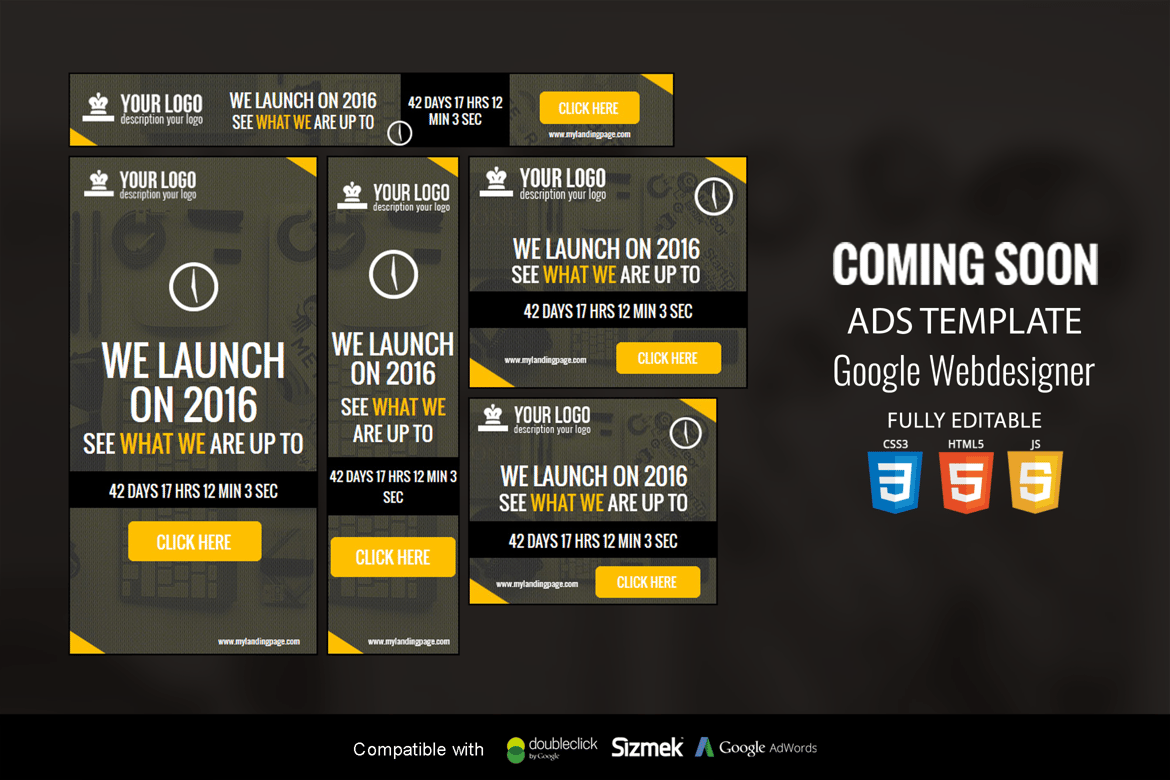 Segera Hadir - Template Iklan Html5 yang Menarik