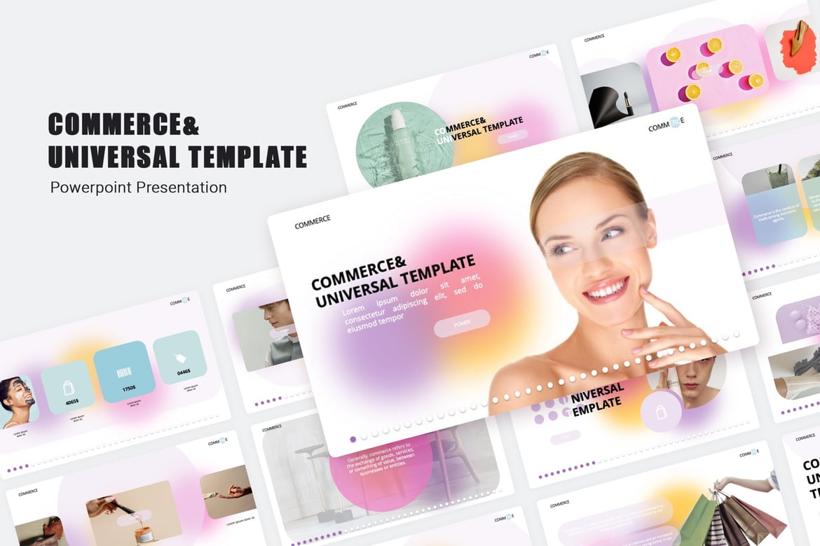 Template PowerPoint Commerce Modern