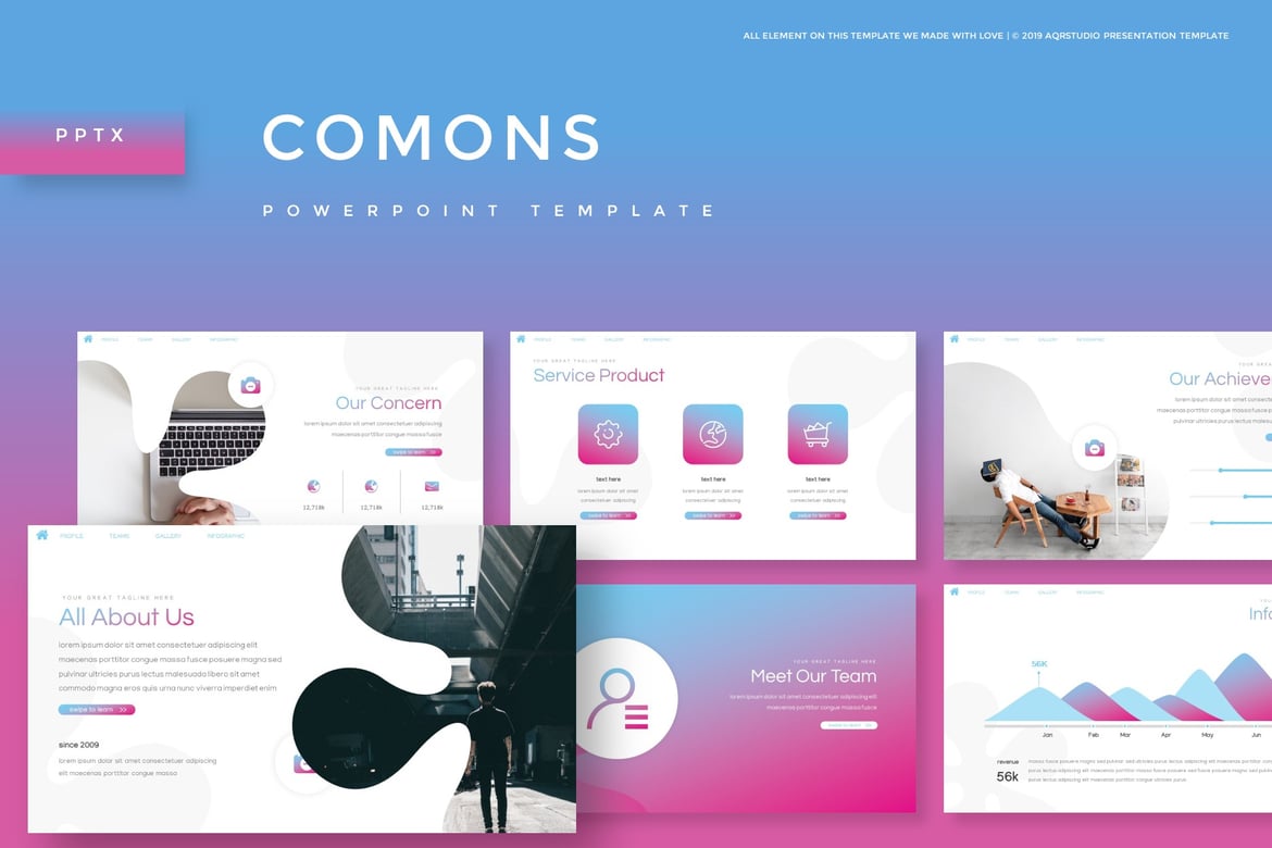 Template PowerPoint Comons - Solusi Presentasi Kreatif Anda