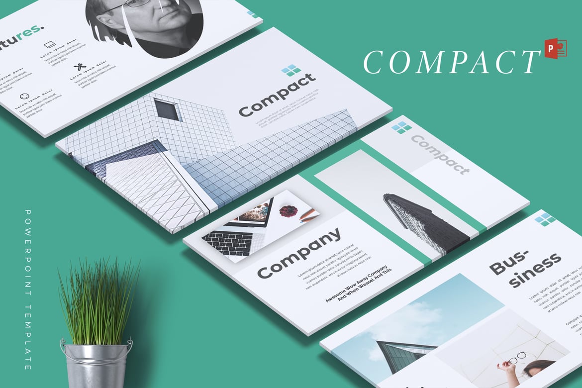 Template PowerPoint Bisnis Kompak yang Efektif dan Menarik