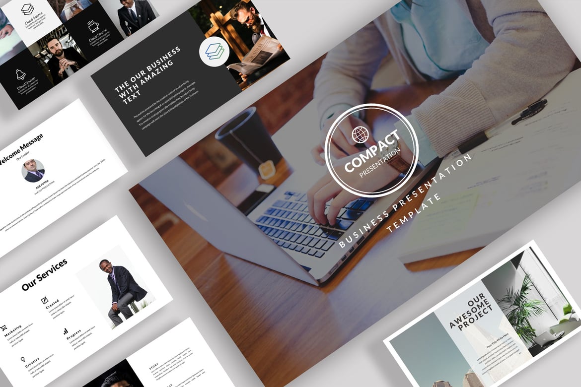 Template Presentasi Bisnis Modern dan Ringkas