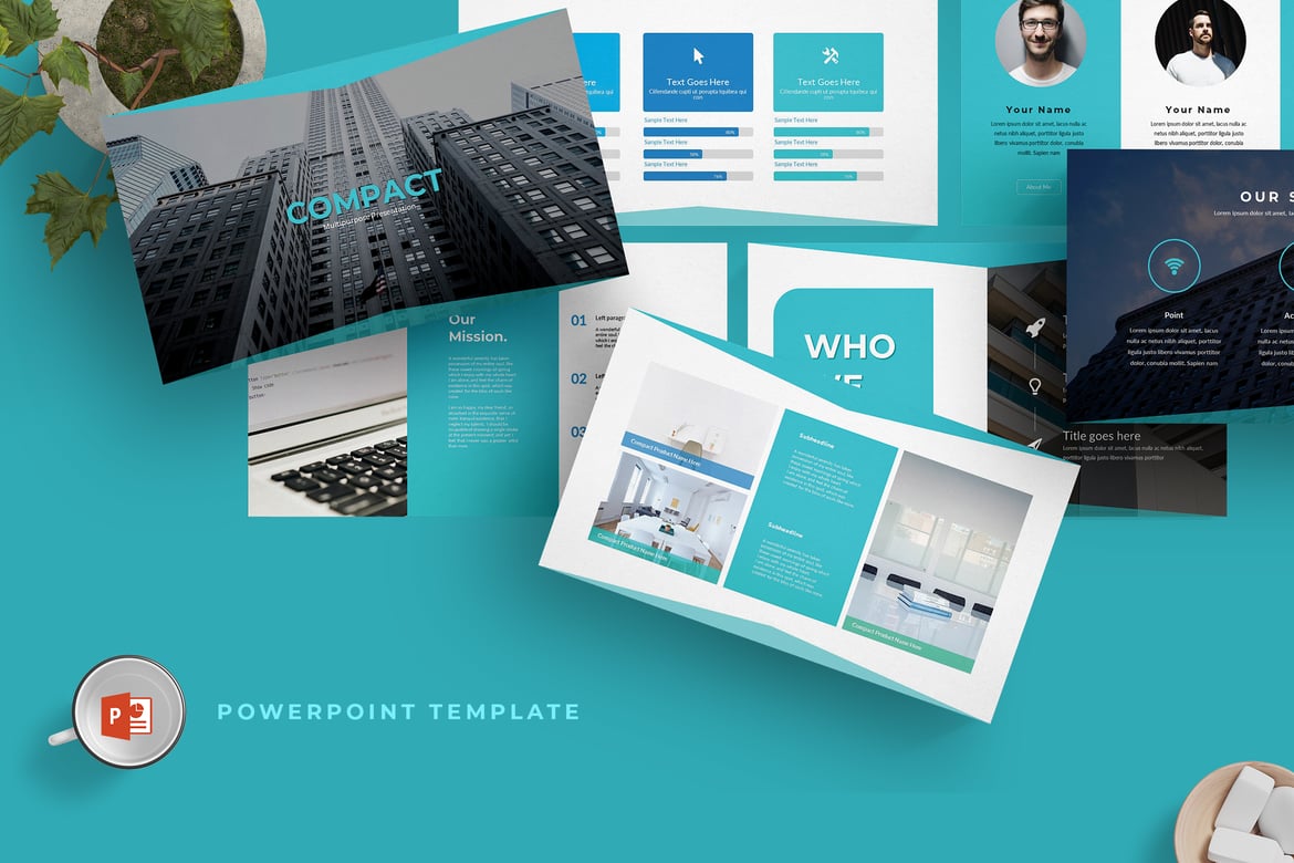 Template Presentasi PowerPoint Compact yang Serbaguna