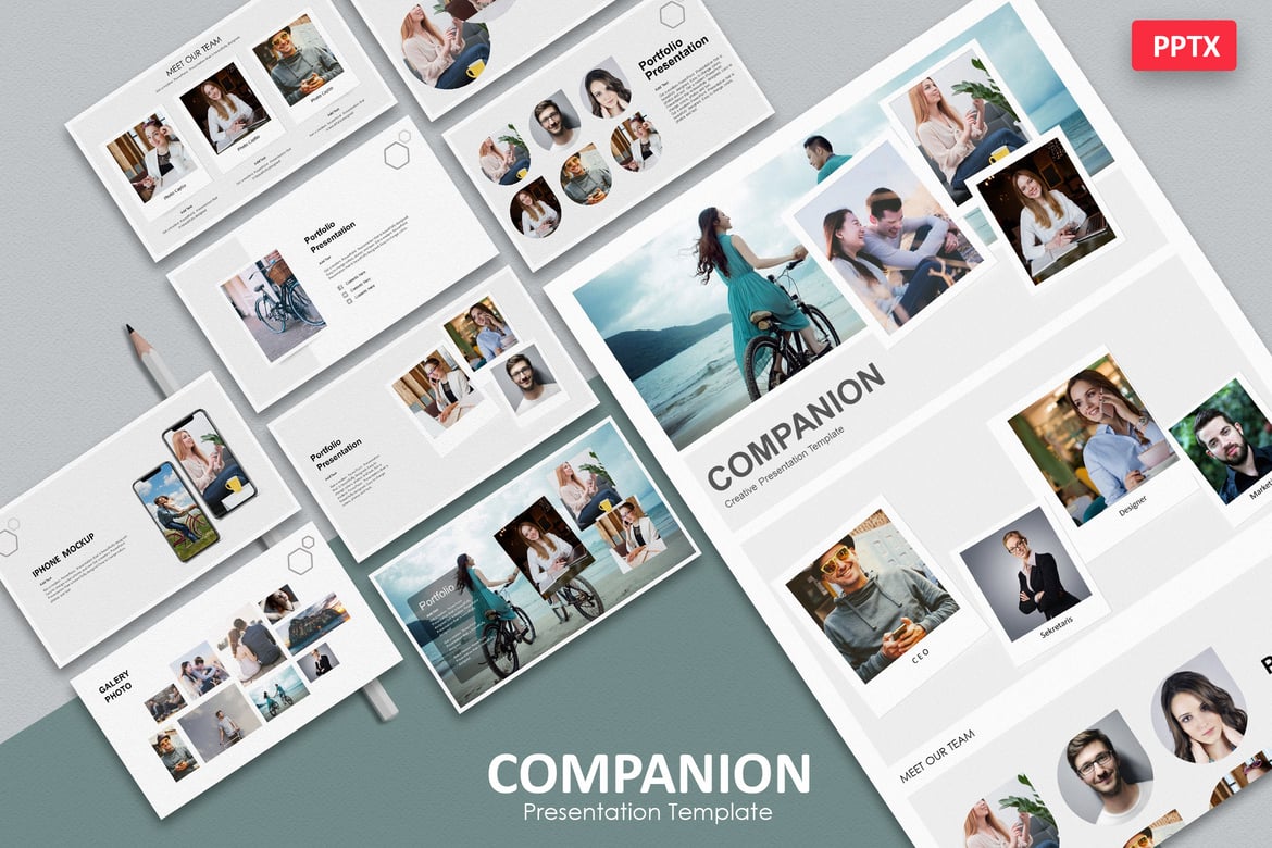 Template Presentasi PowerPoint Minimalis - Companion