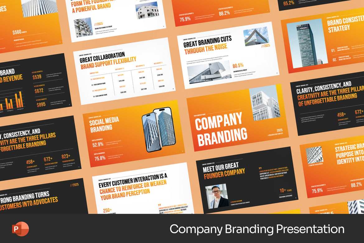 Template Presentasi Branding Perusahaan yang Menarik dan Profesional