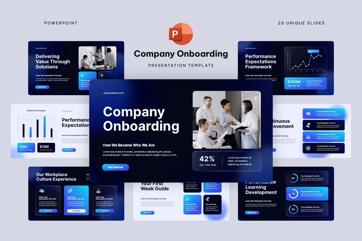 Template Presentasi Powerpoint Onboarding Karyawan