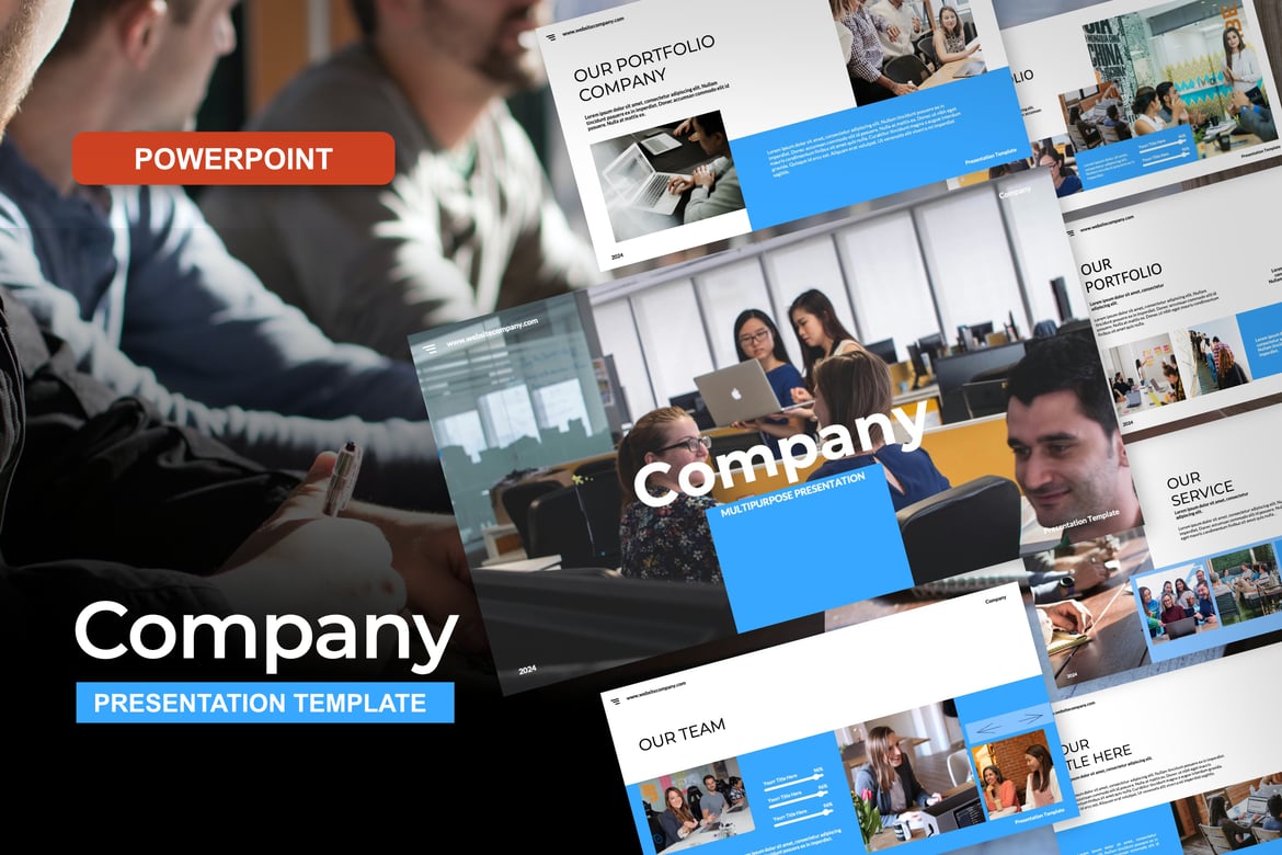 Template Powerpoint Perusahaan yang Elegan dan Multifungsi