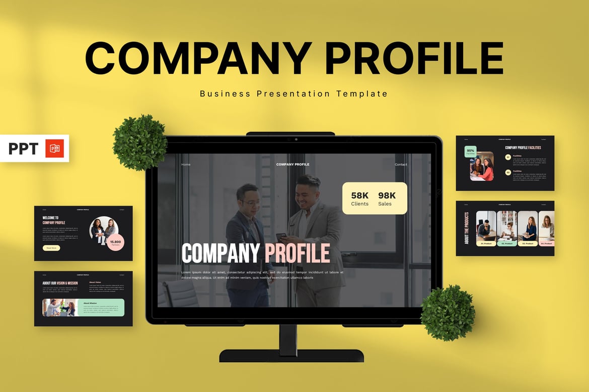 Template Presentasi Profil Perusahaan yang Menarik dan Profesional