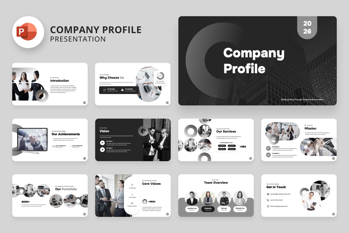 Template Presentasi Profil Perusahaan yang Menarik dan Profesional