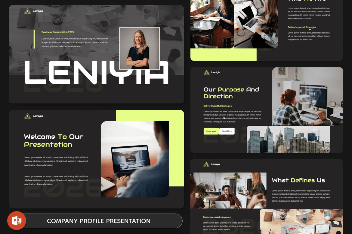 Template PowerPoint Profil Perusahaan yang Menarik dan Profesional