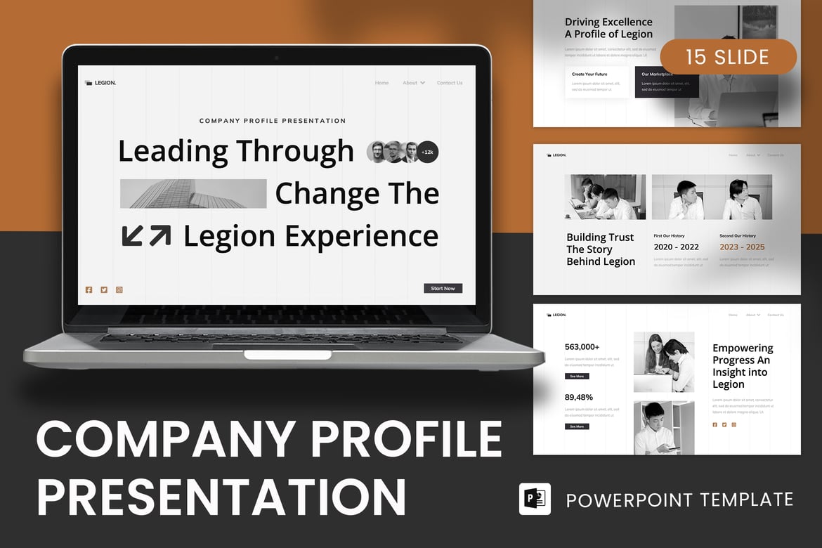 Template Presentasi Profil Perusahaan yang Menarik dan Profesional