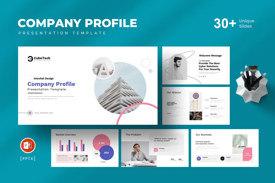 Template Presentasi Profil Perusahaan yang Menarik dan Profesional