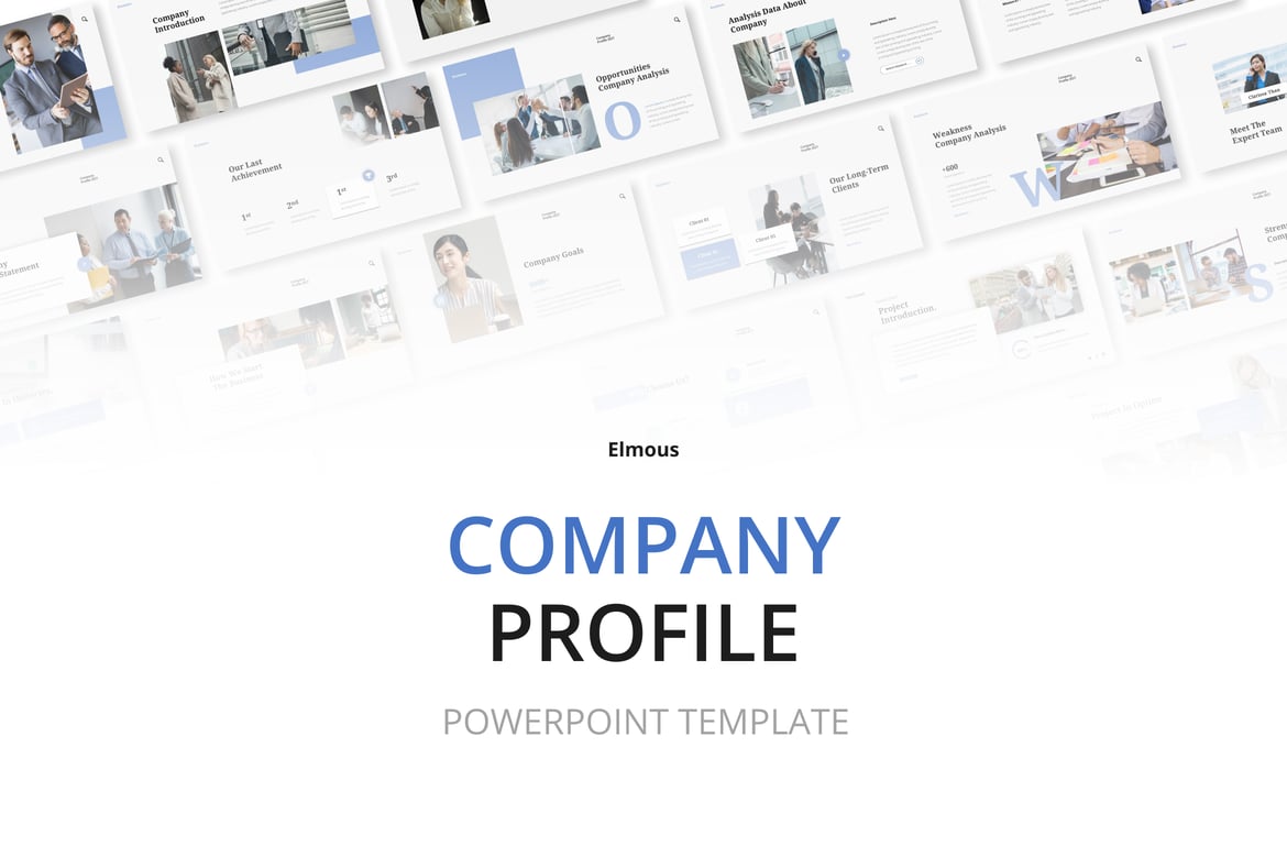 Template Presentasi PowerPoint Profil Perusahaan yang Menarik