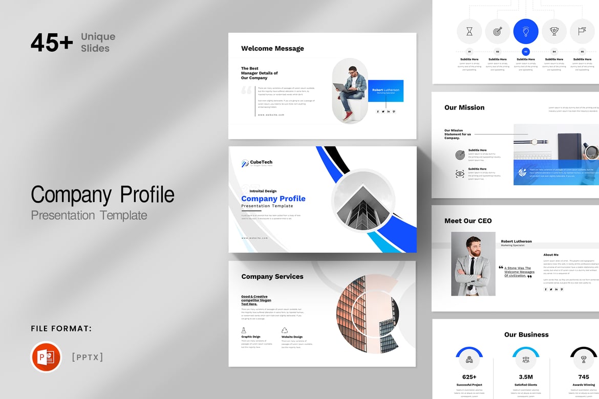 Template Presentasi Profil Perusahaan yang Menarik dan Profesional