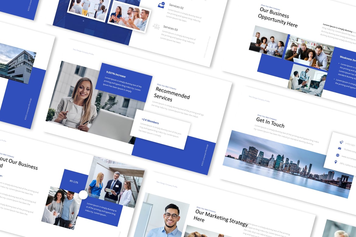 Template Powerpoint Profil Perusahaan yang Menarik dan Profesional