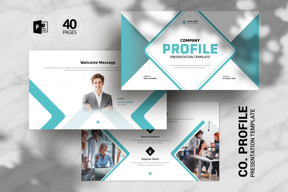 Template PowerPoint Profil Perusahaan yang Menarik dan Profesional
