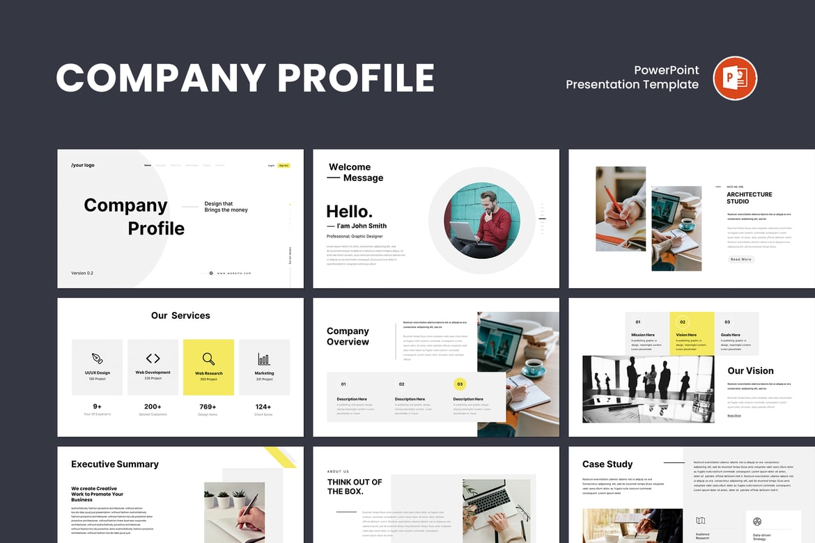Template Presentasi Profil Perusahaan yang Menarik dan Profesional