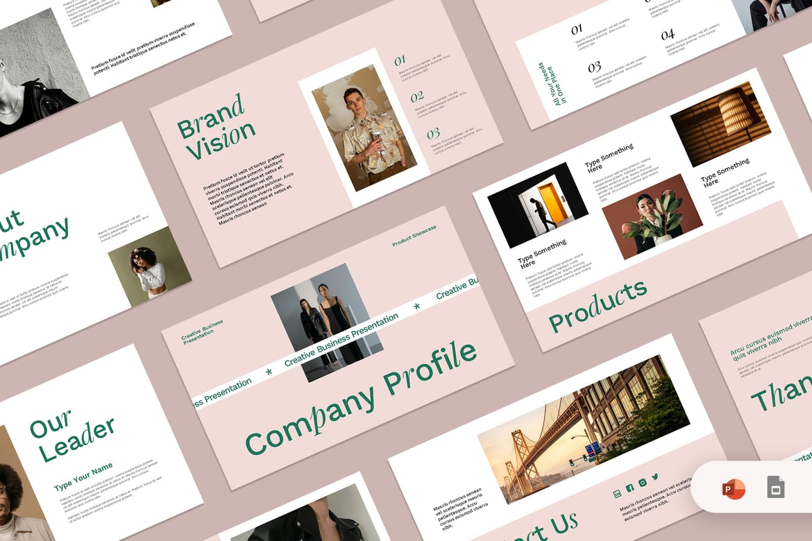 Template PowerPoint Profil Perusahaan yang Menarik dan Profesional