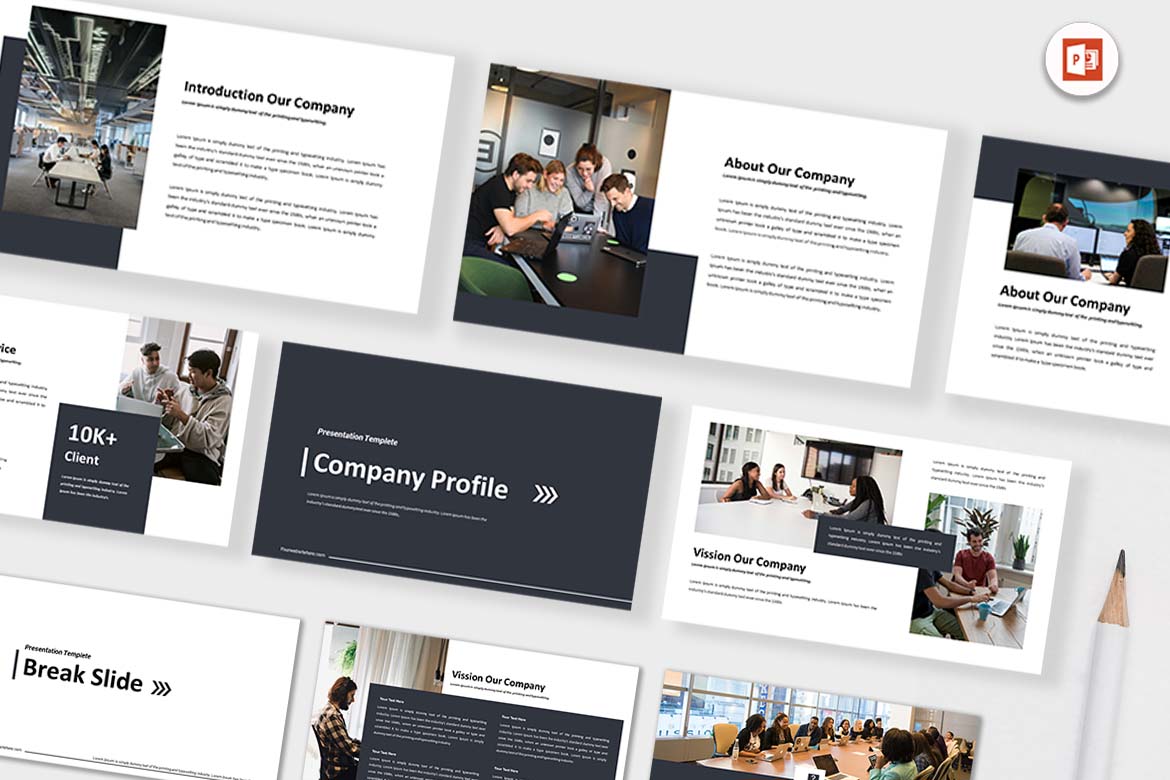 Template PowerPoint Profil Perusahaan yang Menarik dan Profesional