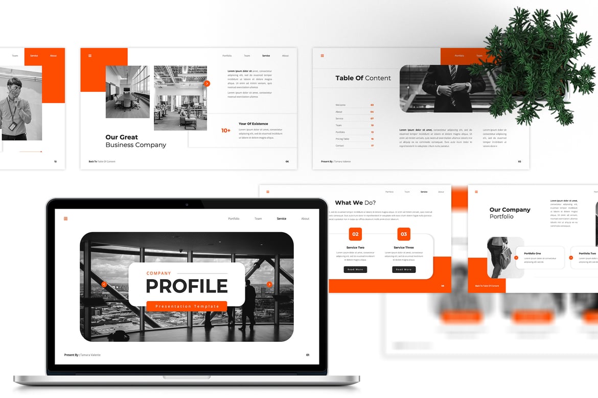 Template PowerPoint Profil Perusahaan yang Menarik dan Modern