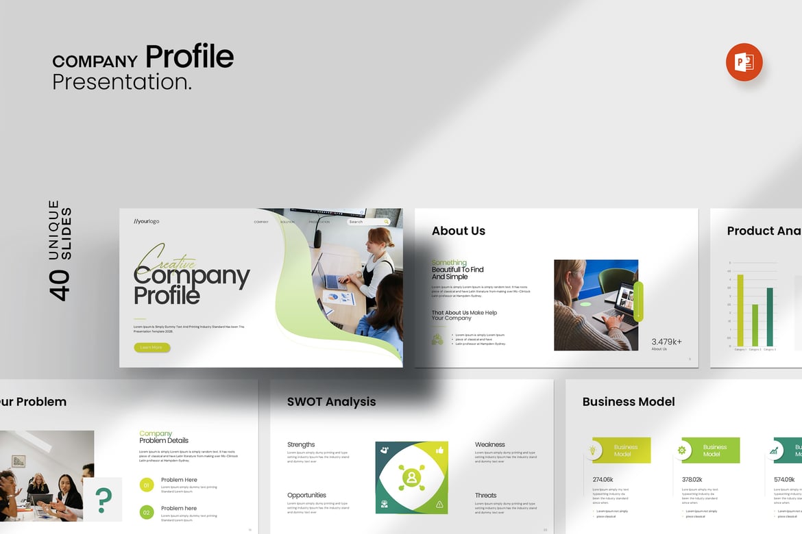Template PowerPoint Profil Perusahaan yang Menarik dan Profesional