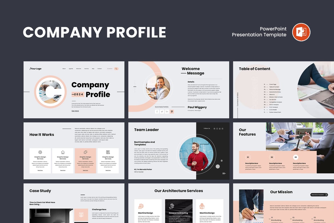Template PowerPoint Profil Perusahaan yang Menarik dan Profesional