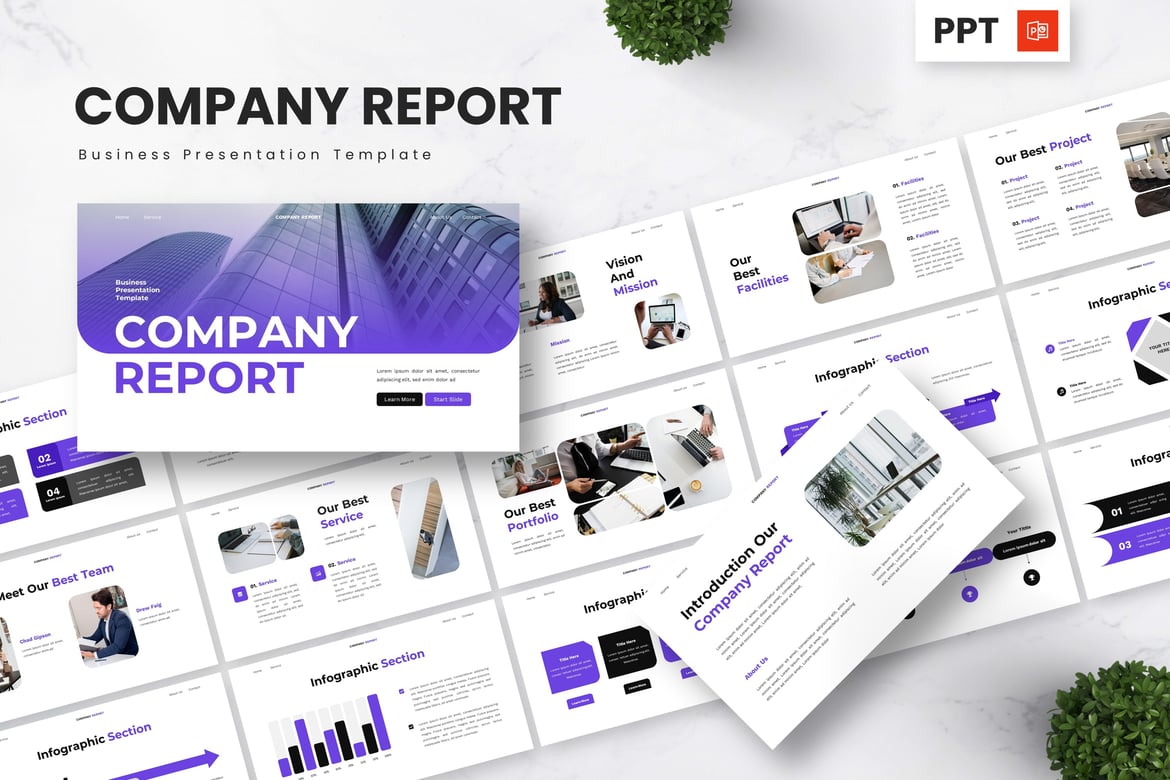 Template Presentasi Perusahaan - Powerpoint yang Menarik