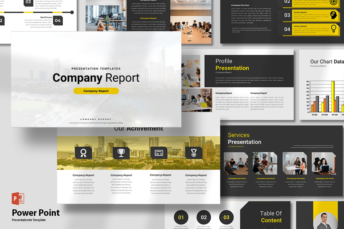 Template PowerPoint Laporan Perusahaan yang Siap Pakai