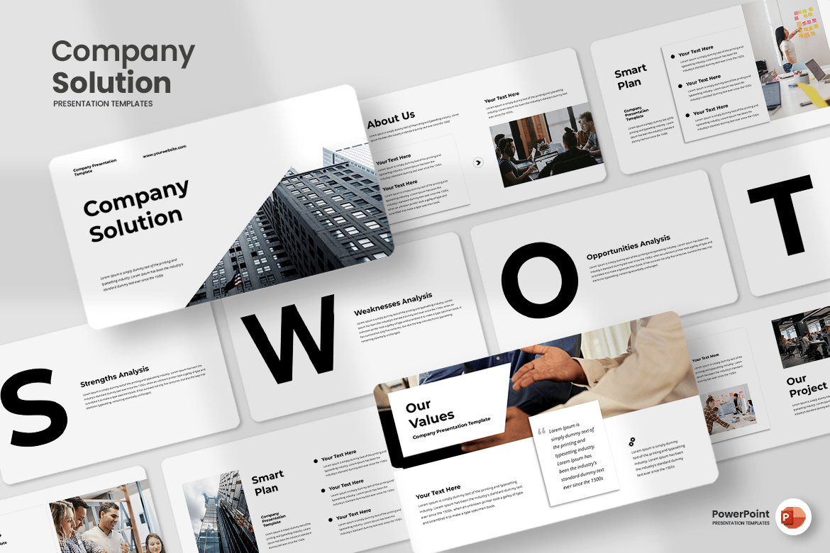 Template Presentasi Perusahaan - PowerPoint Menarik dan Profesional