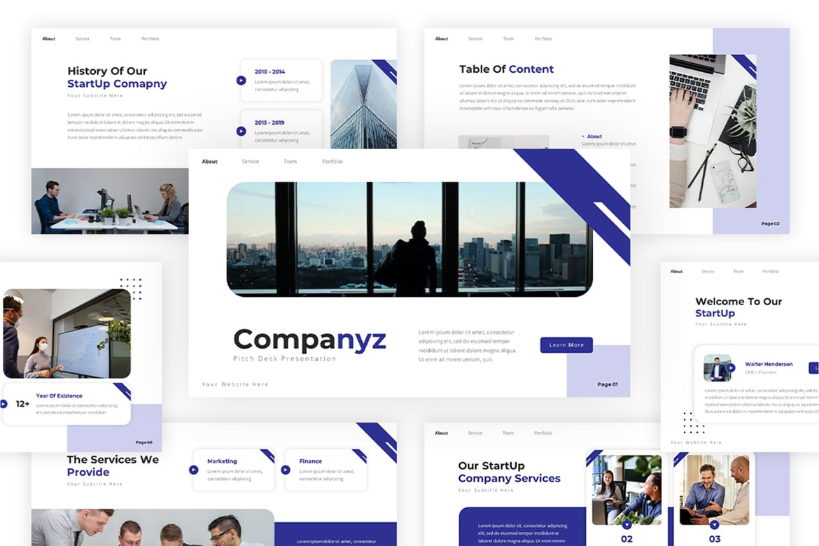 Template Presentasi Pitch Deck Companyz - PowerPoint yang Menarik