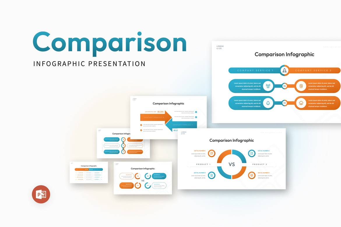 Template Presentasi PowerPoint Infografis yang Menarik dan Profesional