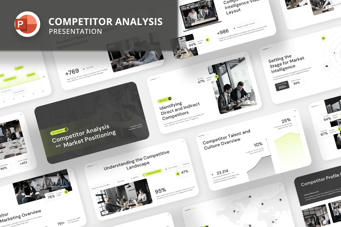 Template Presentasi Analisis Pesaing yang Menarik dan Profesional