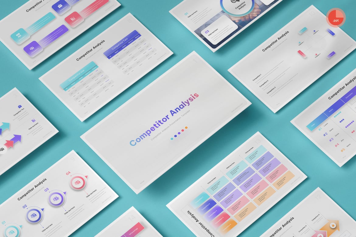 Template Presentasi Analisis Pesaing yang Menarik dan Profesional