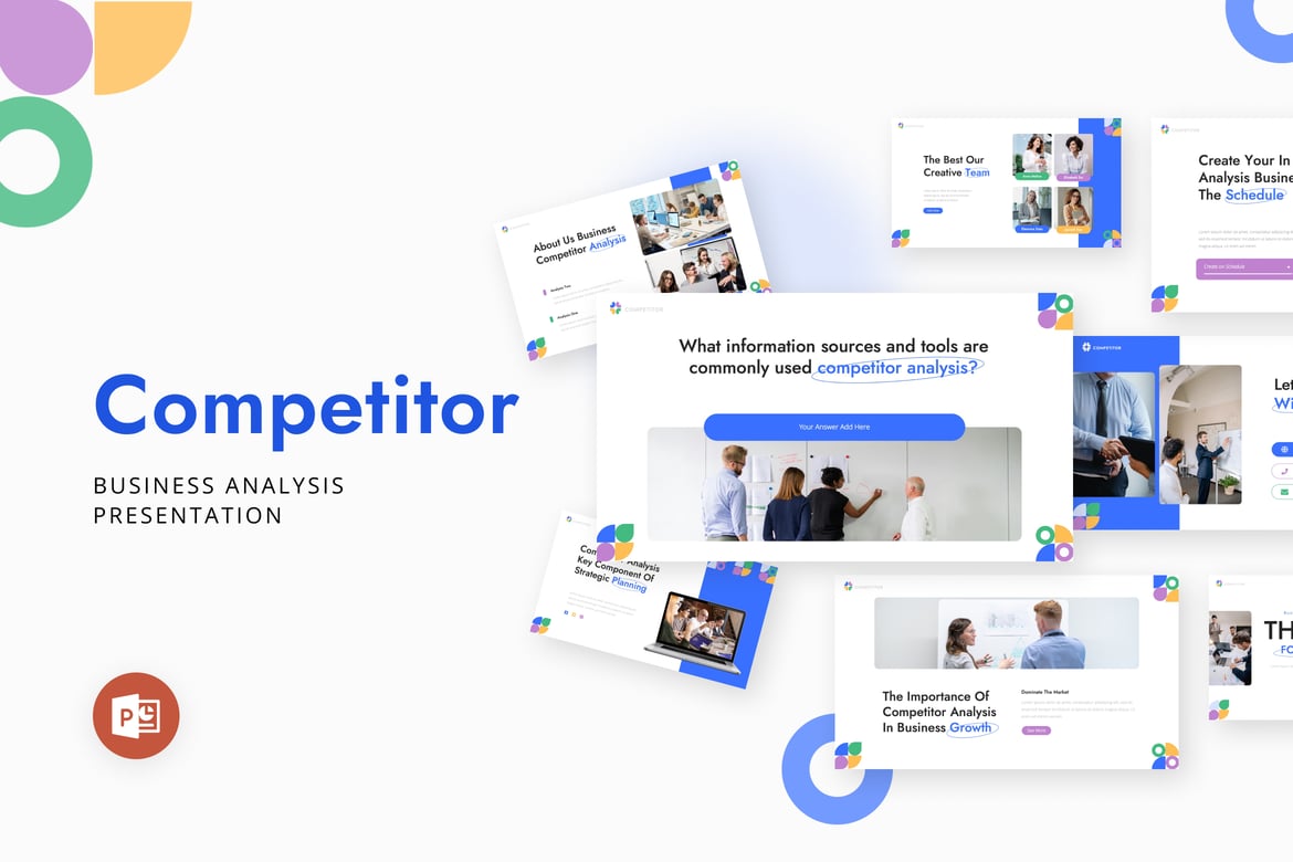 Template Presentasi PowerPoint Analisis Bisnis yang Menarik