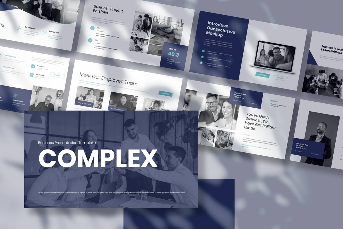 Template Presentasi Bisnis Complex - PowerPoint untuk Semua Kebutuhan