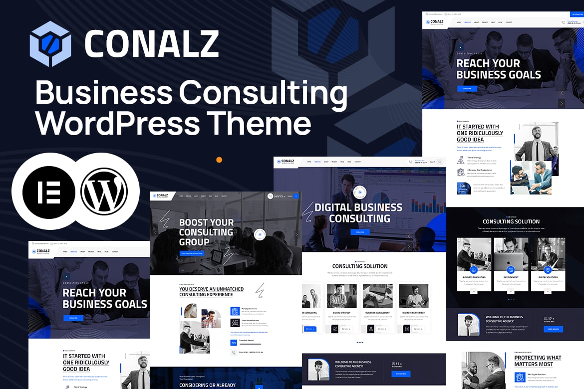 Conalz - Template Website Konsultasi Bisnis yang Menarik
