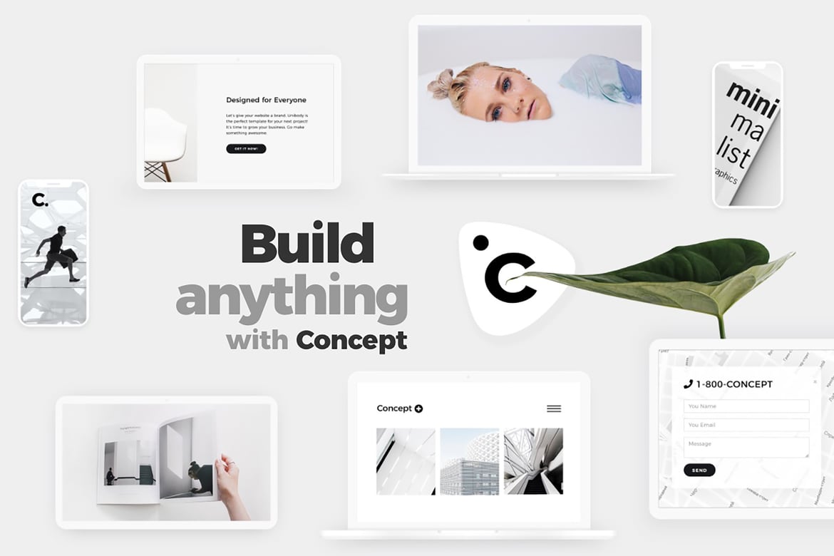 Concept - Template Website Kreatif dan Multifungsi untuk Bisnis