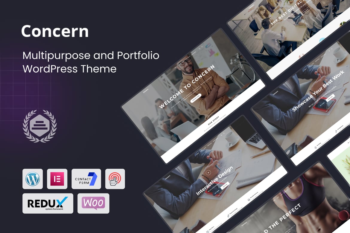 Tema WordPress Serbaguna dan Portofolio: Concern