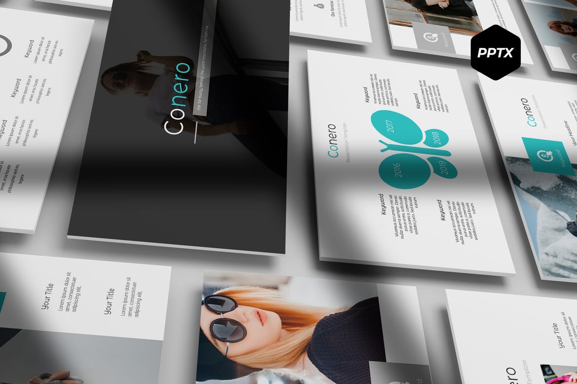 Conero - Template Powerpoint Serbaguna yang Menarik