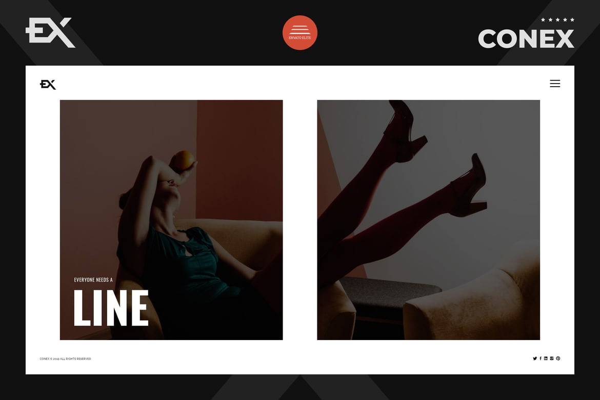 Conex - Template Website Portofolio Fotografi Modern