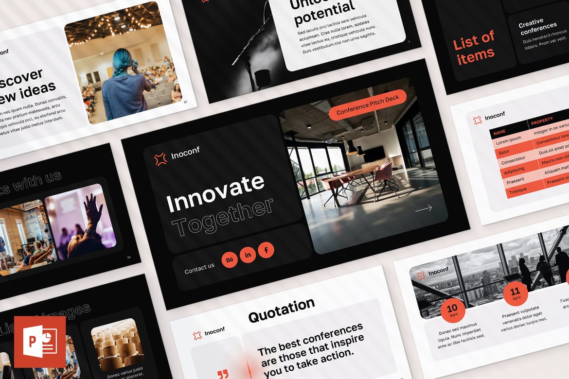 Template Presentasi PowerPoint untuk Konferensi yang Menarik
